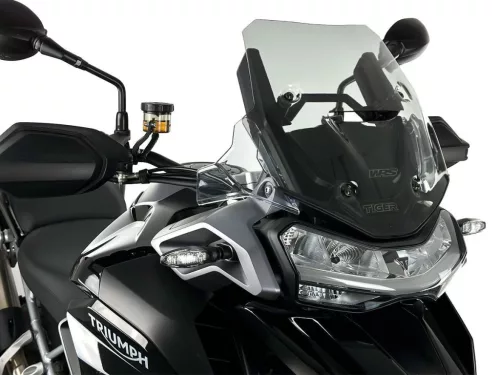 Parbriz WRS Sport Triumph Tiger 1200 GT / GT Pro / GT Explorer / Rally Explorer / Rally Pro 2022-2026 fumuriu deschis TR006F