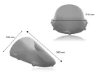 Parbriz WRS Race Aprilia RS 125 1998-2005 fumuriu închis AP015FS