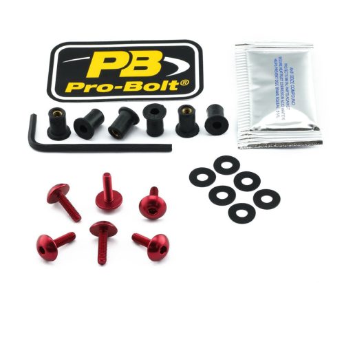 Pro Bolt Bolt Kit Screen Red