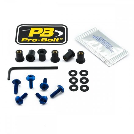 Kit-suruburi-parbriz-aluminiu-PRO-BOLT-6buc-albastru