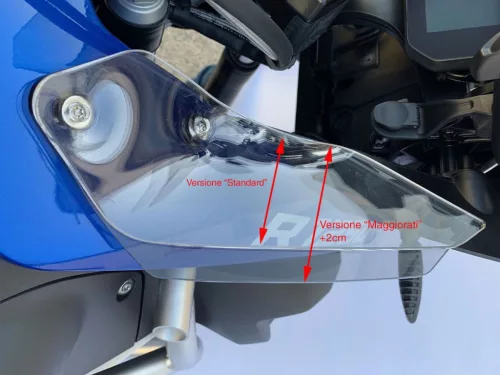 Set deflectoare laterale mărite WRS BMW R1200GS ADV 2013-18 / R1250GS ADV 2018-23 fumuriu deschis BM043F