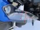 Set deflectoare laterale mărite WRS BMW R1200GS ADV 2013-18 / R1250GS ADV 2018-23 negru mat BM043NO
