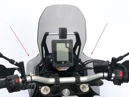 Set deflectoare laterale mărite WRS Yamaha Tenere 700 2019-2024 negru mat YA018NO