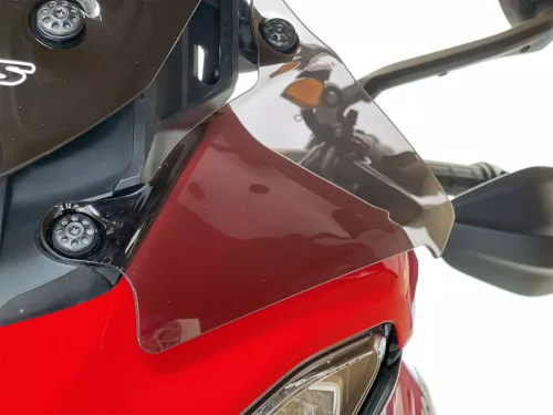 Set deflectoare laterale WRS Ducati Multistrada V4 / S / S Sport / Pikes Peak 2020-2026 fumuriu închis DU019FS