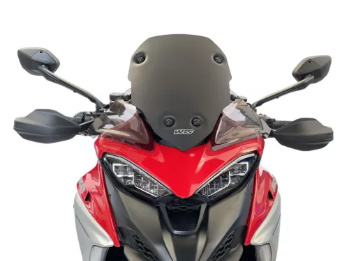Set deflectoare laterale WRS Ducati Multistrada V4 / S / S Sport / Pikes Peak 2020-2026 fumuriu închis DU019FS