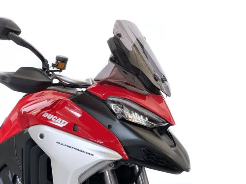 Set deflectoare laterale WRS Ducati Multistrada V4 / S / S Sport / Pikes Peak 2020-2026 fumuriu închis DU019FS