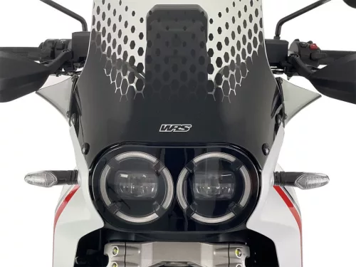 Set deflectoare laterale WRS Ducati Desert X 2022-2026 negru lucios DU026NL