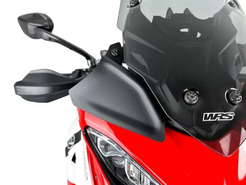 Set deflectoare laterale WRS Ducati Multistrada V4 / S / S Sport / Pikes Peak / Rally 2020-2026 fumuriu închis DU031FS