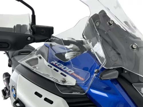 Set deflectoare laterale mărite WRS BMW R 1300 GS Adventure 2024-2026 fumuriu deschis BM106F