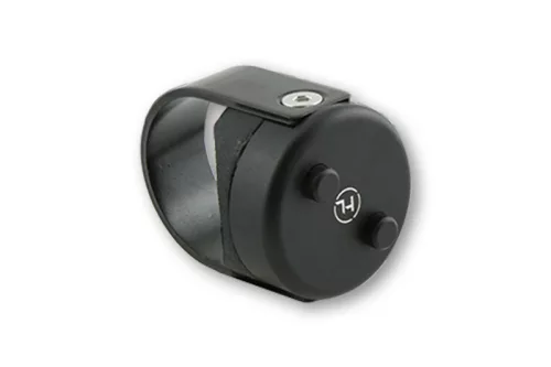 Buton comandă ghidon Highsider Classic cu 2 butoane, pentru ghidon 7/8 și 1 inch, negru