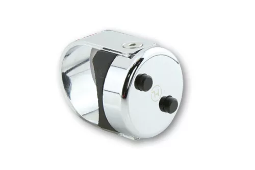 Buton comandă ghidon Highsider Classic cu 2 butoane, pentru ghidon 7/8 și 1 inch, crom