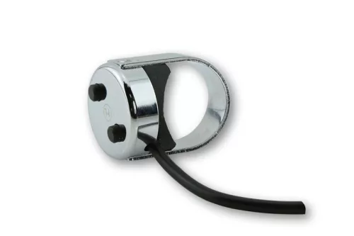 Buton comandă ghidon Highsider Classic cu 2 butoane, pentru ghidon 7/8 și 1 inch, crom