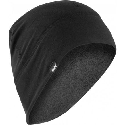 ZAN-HEADGEAR-BEANIE-SF-FLEECE-BLK-WHLF114