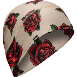 Căciulă Zan Sportflex® Tattoo Roses maro/rosu