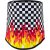 Zan Headgear Neckgaitr Sf Chkrd Flames Wfl450