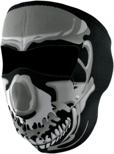 ZAN-HEADGEAR-FULL-FACE-MASK-CHROME-SKULL-ONE-SIZE-WNFM023