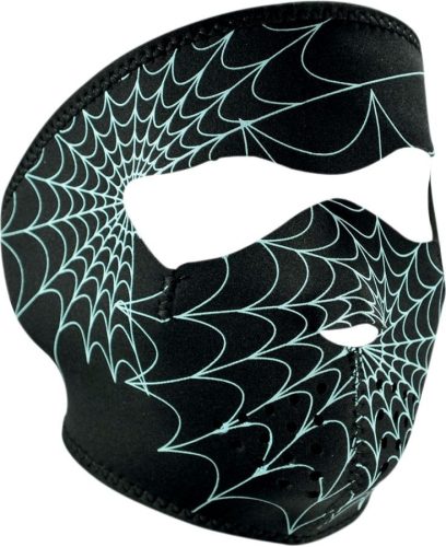 ZAN-HEADGEAR-FULL-FACE-MASK-GLOW-IN-THE-DARK-SPIDER-WEB-ONE-SIZE-WNFM057G