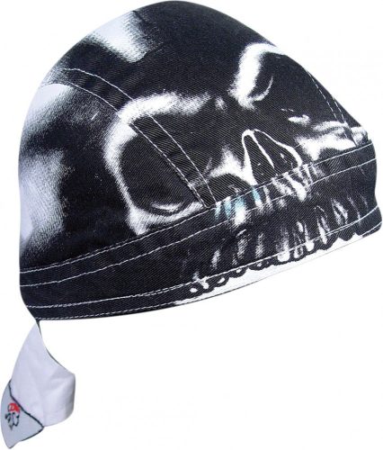 ZAN-HEADGEAR-HEADWRAP-FLYDANNA--ROAD-HOG-AIRBRUSHED-SKULL-ONE-SIZE-ZSG031