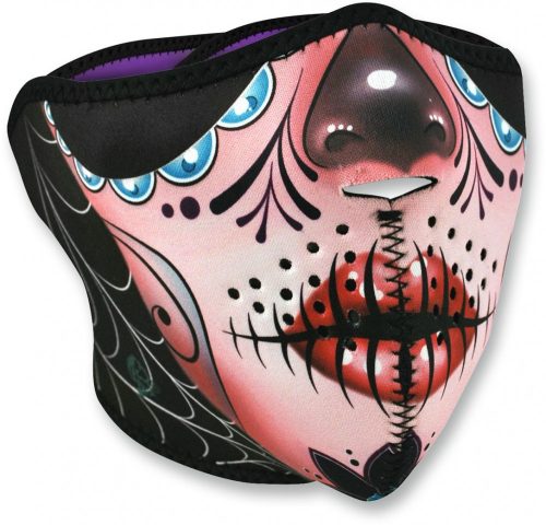 ZAN-HEADGEAR-HALF-FACE-MASK-SUGAR-SKULL-ONE-SIZE-WNFM082H