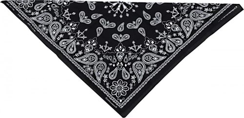 ZAN-HEADGEAR-Paisley-Cotton-Bandana---Black-B001