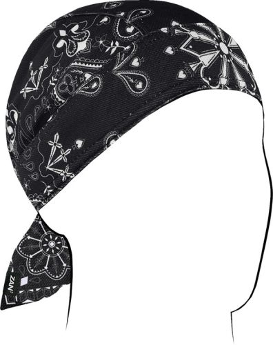 Flydanna-Polyester-Micromesh-Black-Paisley-Zm001