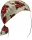 Zan Head Wrap Tattoo Roses Maro/Rosu