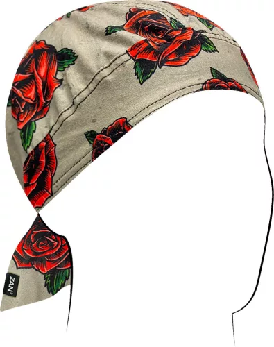 Zan Head Wrap Tattoo Roses Maro/Rosu