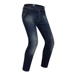 Blugi moto PMJ Russel denim albastru
