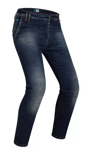Blugi moto PMJ Russel denim albastru