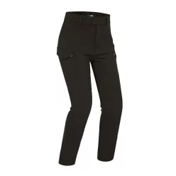 Pantaloni moto damă PMJ Sidney Army negru