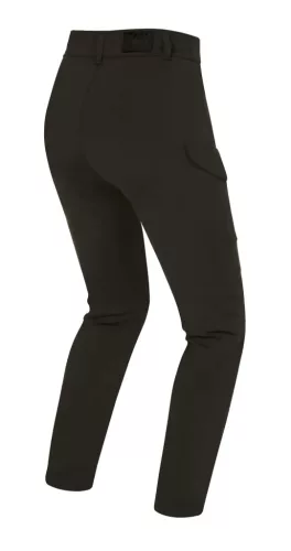 Pantaloni moto damă PMJ Sidney Army negru