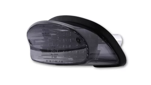 Stop Highsider LED cu lampă număr pentru Honda CB 600 Hornet PC34 1998-2002, negru, omologat E (bucată)