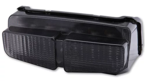 Stop Highsider LED cu lampă număr pentru Yamaha FZS 600 până în 2003, negru, omologat E (bucată)