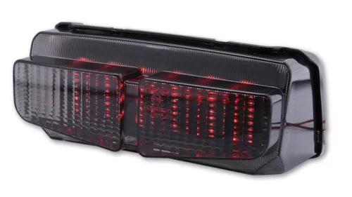 Stop Highsider LED cu lampă număr pentru Yamaha FZS 600 până în 2003, negru, omologat E (bucată)