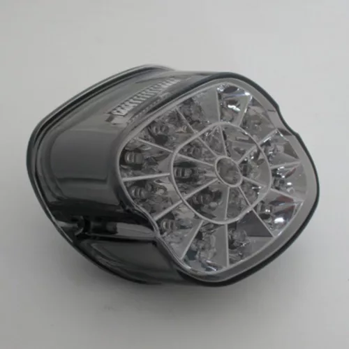 Stop Highsider LED stil HD cu lampă număr pentru diverse Harley-Davidson, reflector crom, omologat E (bucată)