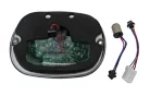 Stop Highsider LED stil HD cu lampă număr pentru diverse Harley-Davidson, reflector crom, omologat E (bucată)
