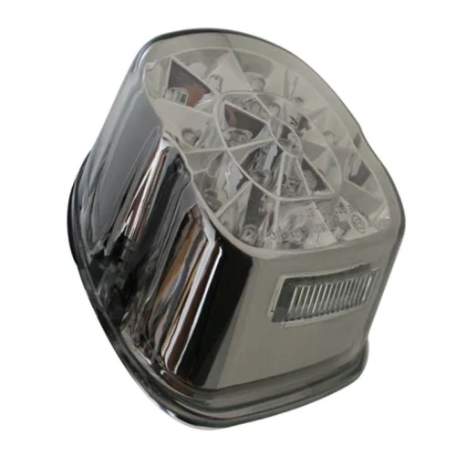 Stop Highsider LED stil HD cu lampă număr pentru diverse Harley-Davidson, reflector crom, omologat E (bucată)