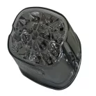 Stop Highsider LED stil HD cu lampă număr pentru diverse Harley-Davidson, reflector crom, omologat E (bucată)