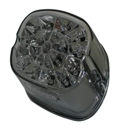 Stop Highsider LED stil HD cu lampă număr pentru diverse Harley-Davidson, reflector crom, omologat E (bucată)