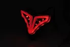 Stop Highsider LED fără lampă număr pentru Yamaha YZF-R1 2009-2014, negru, omologat E (bucată)
