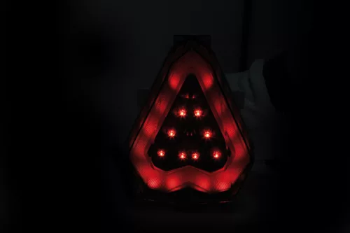 Stop Highsider LED fără lampă număr pentru Yamaha YZF-R6 2008-2015, negru, omologat E (bucată)