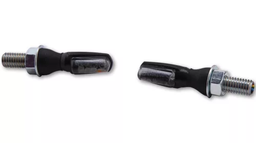 Stop Highsider Spark LED cu semnalizare 3 în 1, negru/fumuriu, omologat E (pereche)