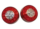 Stop Highsider LED pentru ATV cu semnalizare 3 în 1, negru/roșu, omologat E (pereche)