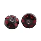 Stop Highsider ATV LED cu semnalizare 3 în 1, dispersor fumuriu, omologat E (pereche)