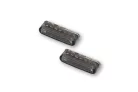 Stop Highsider Shorty LED cu semnalizare 3 în 1, dispersor fumuriu, spate (pereche)