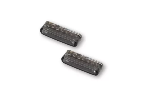 Stop Highsider Shorty LED cu semnalizare 3 în 1, dispersor fumuriu, spate (pereche)