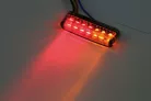 Stop Highsider Shorty LED cu semnalizare 3 în 1, dispersor fumuriu, spate (pereche)