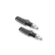 Stop Highsider Shorty-Fin LED cu semnalizare 3 în 1, corp negru, dispersor fumuriu, spate (pereche)