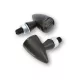 Stop Highsider Montana Bullet LED cu semnalizare 3 în 1, negru mat, dispersor fumuriu (pereche)