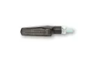 Stop Highsider Fineline LED cu semnalizare 3 în 1, corp negru, dispersor fumuriu, spate (pereche)